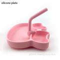 Silicone Plates And Bowl Animal Suction New Design Cute Baby Silicone Plate Factory